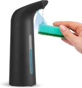 Automatische Zeepdispenser met Sensor IPX6 Waterdicht - Voor Keuken en Badkamer - Zwart 400 ml - Ideaal voor Hotel en Restaurant automatic soap dispenser