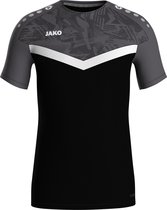 Jako Iconic T-Shirt Heren - Zwart / Antraciet | Maat: 4XL