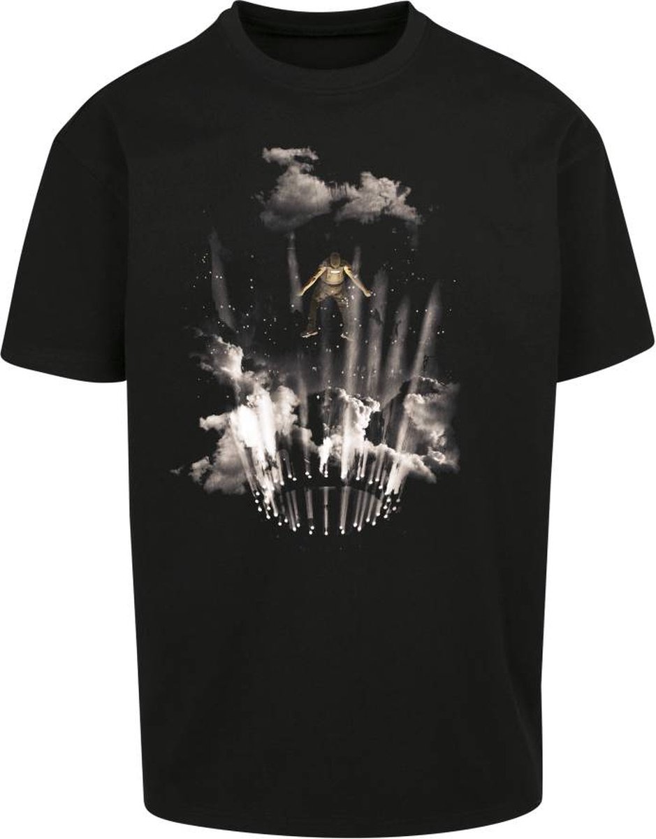 Mister Tee Flashing Lights Heren Tshirt 3XL Zwart