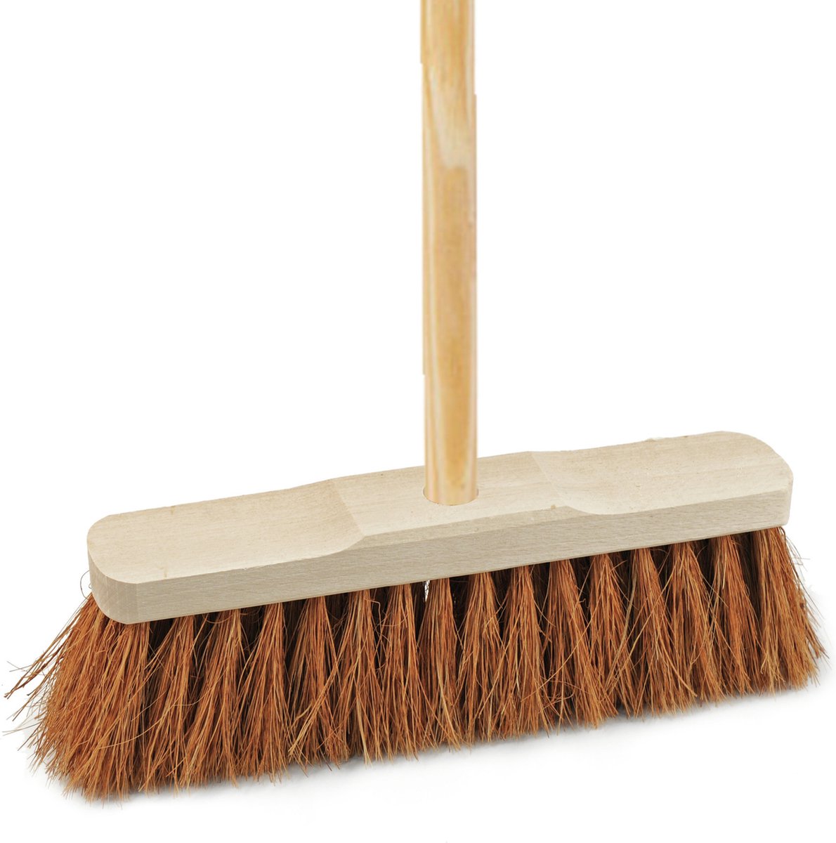 Goedkoopste Sorex Bezem binnen - kokos - 30 cm - steel 140 cm - zachte bezem - kamerveger