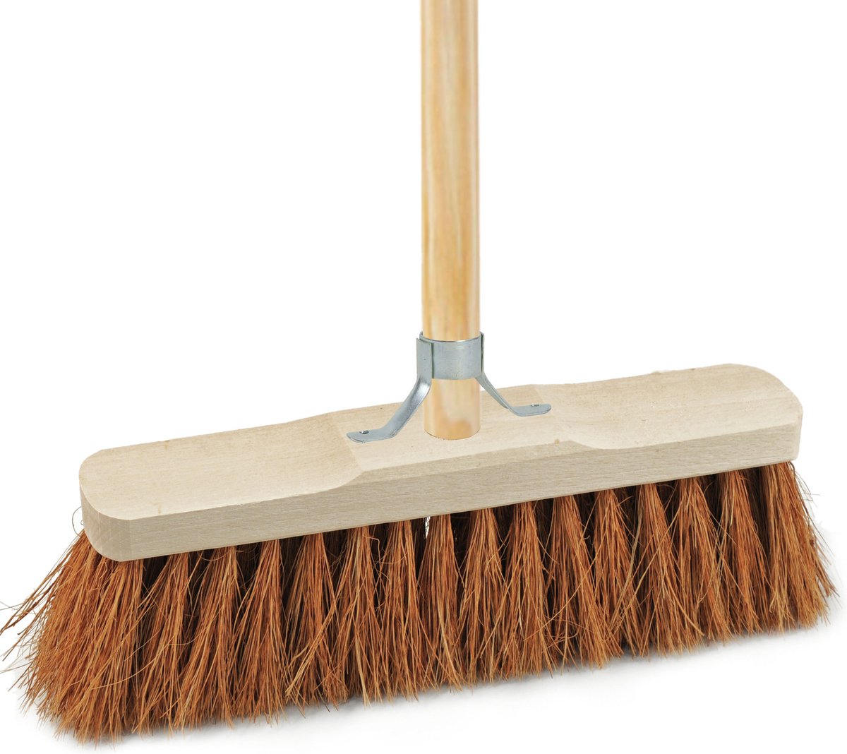 Goedkoopste Sorex Bezem binnen - incl. stokhouder - kokos - 40 cm - steel 140 cm - kamerveger