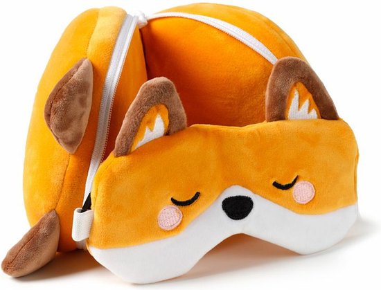Coussin De Voyage Peluche Donut Avec Masque Yeux - Relaxeazzz | Adorasnacks