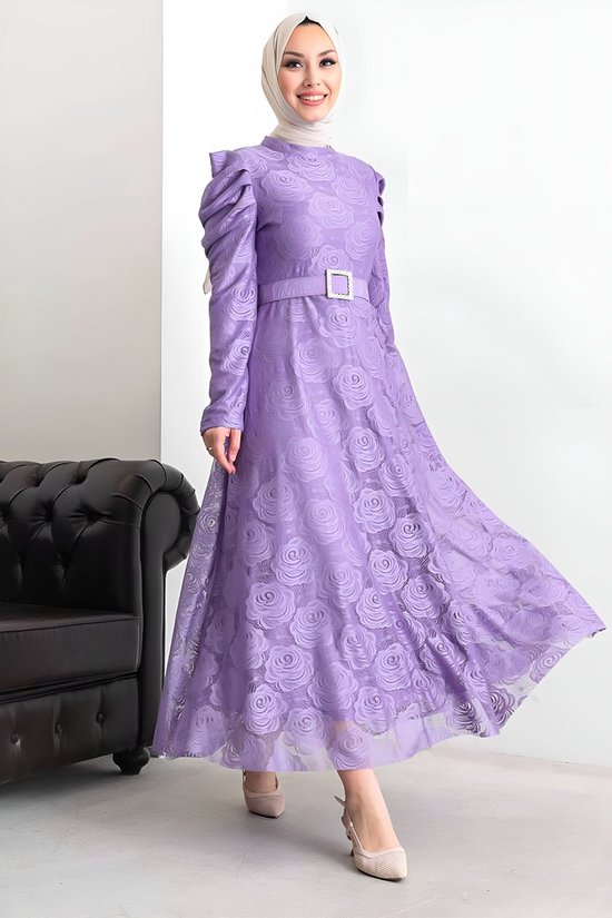 MODABOUT Lange jurk Abaya Hijab-jurk dames- NELB0007D4645LİL