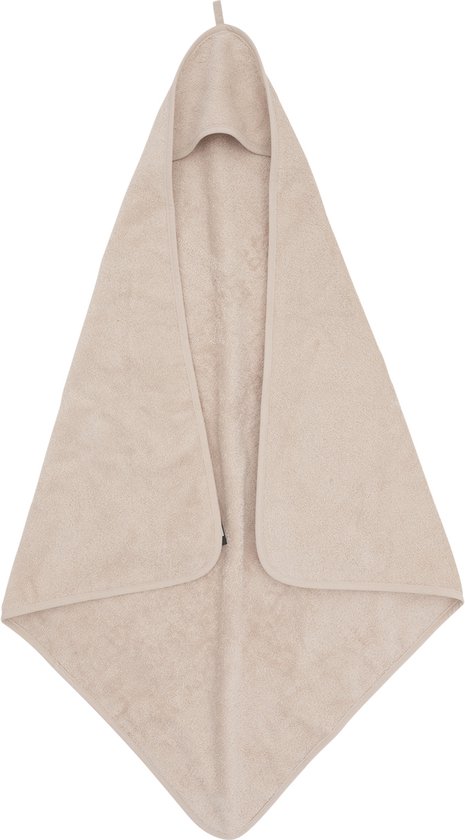 Foto: Jollein badcape beige 100 badstof katoen baby handdoek met badcape omslagdoek badponcho 75x75 cm