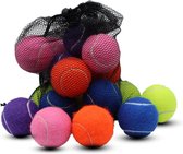 Tennisballen, 20 stuks, geavanceerde trainingstennisballen, oefenballen, speelballen voor huisdieren en honden, worden geleverd met netvak voor eenvoudig transport