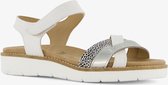 Hush Puppies leren dames sandalen wit zilver - Maat 37 - Uitneembare zool