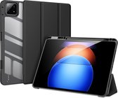 Dux Ducis - Tablet hoes geschikt voor Xiaomi Pad 6S Pro - Toby Series - Tri-Fold Book Case - Zwart