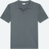 Solution Clothing Purdy - Casual Poloshirt - Regular Fit - Knoopsluiting - Volwassenen - Heren - Mannen - Blauw - M