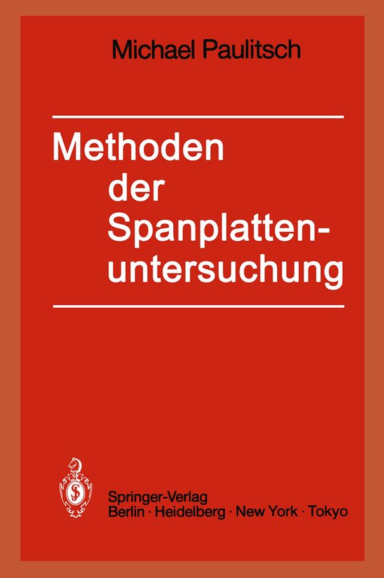 Methoden Der Spanplattenuntersuchung