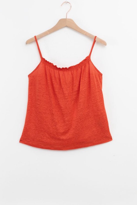 Sissy-Boy - Oranje linnen singlet