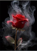 Peinture Diamond rose 30x40 pierres rondes
