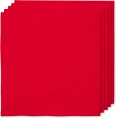 FUNIDELIA 16 rode servetten 33x33cm - Verjaardag versiering