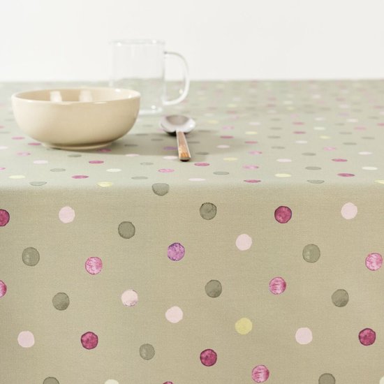Belum 0317-27 tafelkleed, vuilafstotend, afmetingen 240 x 155 cm, extra zacht, meerkleurig, tafelkleed van 100% biologisch katoen, gemaakt in Spanje, stof van 100% biologisch katoen