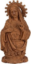 Decoratie Beeld Maria 28 cm Bruin Polyresin Religious sculpture