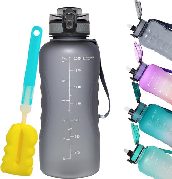 Waterfles, 500 ml, drinkfles met filter, BPA-vrij, herbruikbaar