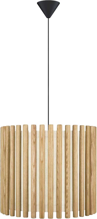 Foto: Umage komorebi medium hanglamp natural oak eikenhout textiel e27 fitting 29 cm