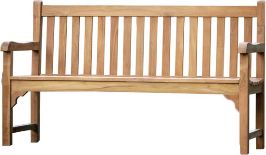 Foto: Giga meubel tuinbank java 180x60x91cm naturel teakhout 2 zits