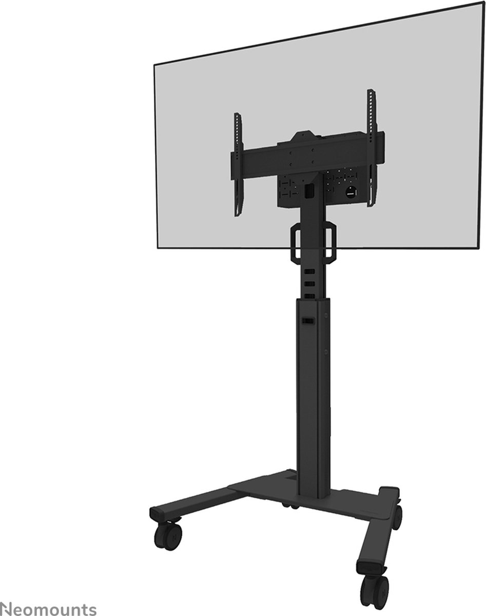Neomounts FL50S-825BL1 verrijdbare TV vloerstandaard 37-75" - hoogteverstelling 104-157 cm - TÜV-gecertificeerd - zwart