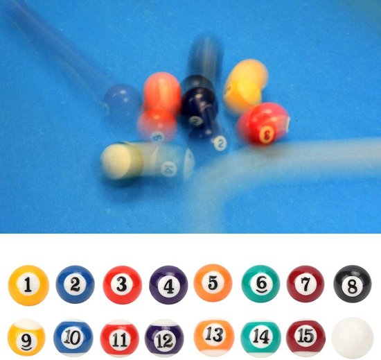 25MM / 38MM Kinderen Biljart Tafel Ballen Set Hars Kleine Pool Keu Ballen Volledige Set kopen vanaf een prijs van 13