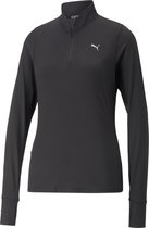 PUMA RUN FAVORITE 1/4 ZIP W Dames Sporttrui - Zwart - Maat S