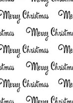 Cadeaupapier Kerstpapier Glitter Merry Christmas K6591591/8- Breedte 60 cm - 100m lang