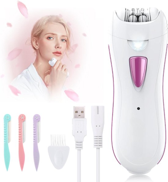 Foto: Epilator ontharingsapparaat gezichtsepilator bikini styler verwijderd gezichtshaar draadloos