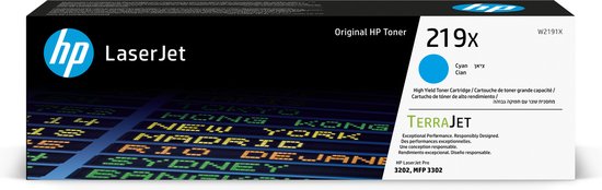 HP 219X - Originele LaserJet Tonercartridge - Cyaan