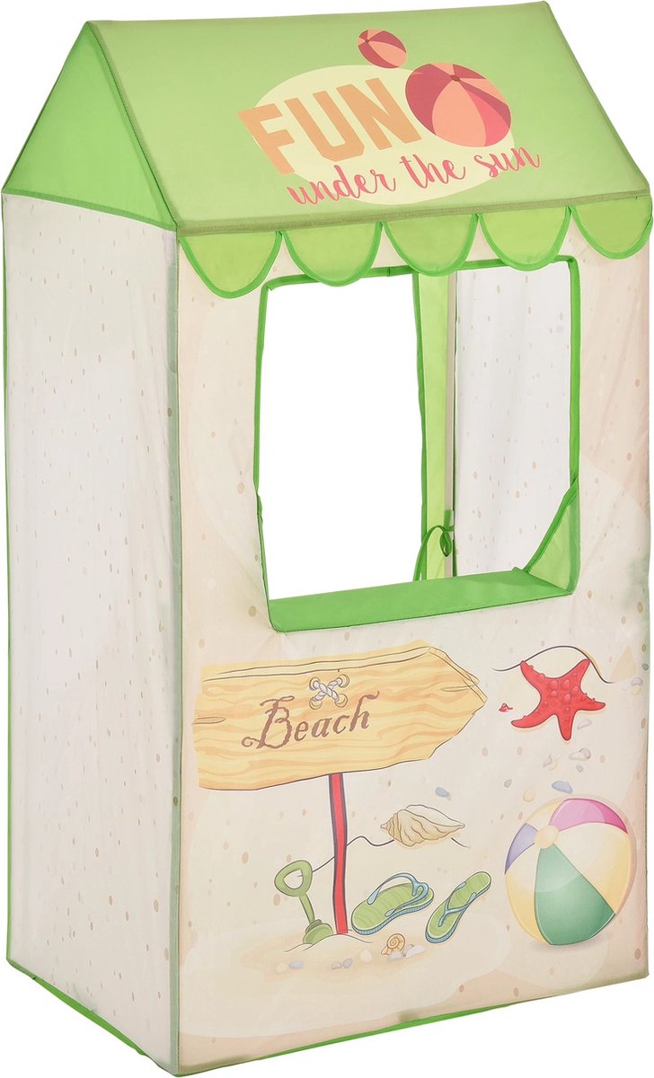In And OutdoorMatch Beach House Speeltent Zena - Ballenbak Voor Kinderen - Speelruimte - Voor Jongens - Voor Meisjes - 120x65x45cm - Voor Binnen en Buiten - In And Outdoormatch