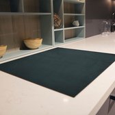 Inductiebeschermer donkerblauw beton | 58.3 x 51.3 cm | Keukendecoratie | Bescherm mat | Inductie afdekplaat
