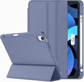 Mobiq - Étui flexible à trois volets adapté à l'iPad Air 11 pouces (2024) - violet