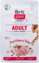 Brit Care Cat Grain-Free Adult Activity Support, 400 gram - Katten droogvoer - Graanvrij - Activity