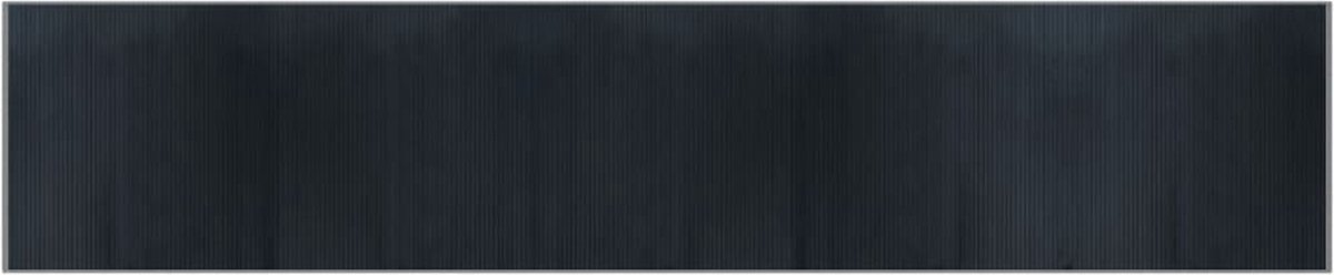 vidaXL - Vloerkleed - rechthoekig - 100x500 - cm - bamboe - grijs