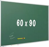 Krijtbord PRO Enrique - Magnetisch - Schoolbord - Eenvoudige montage - Emaille staal - Groen - 90x60cm