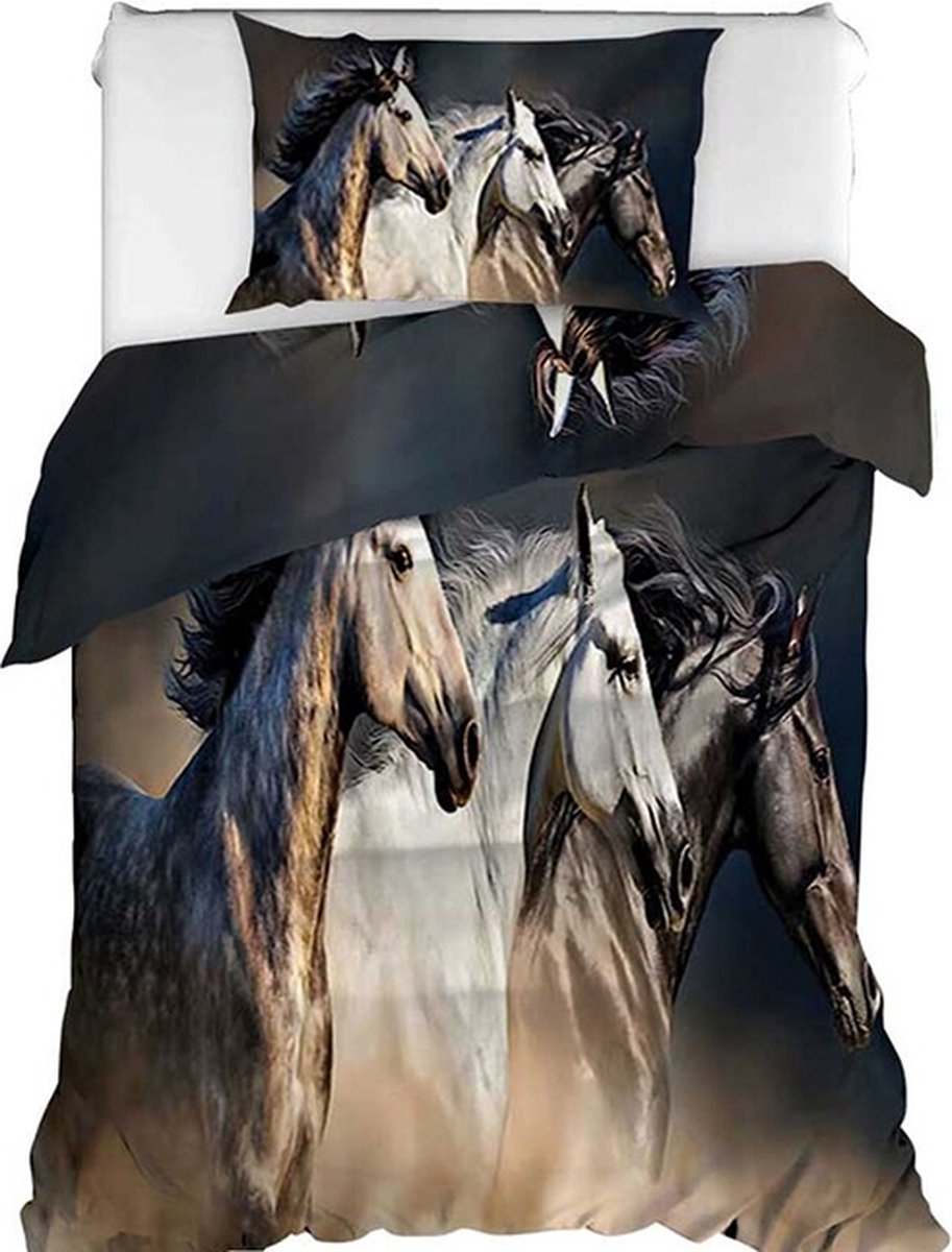 Paarden Dekbedovertrek Three Horses