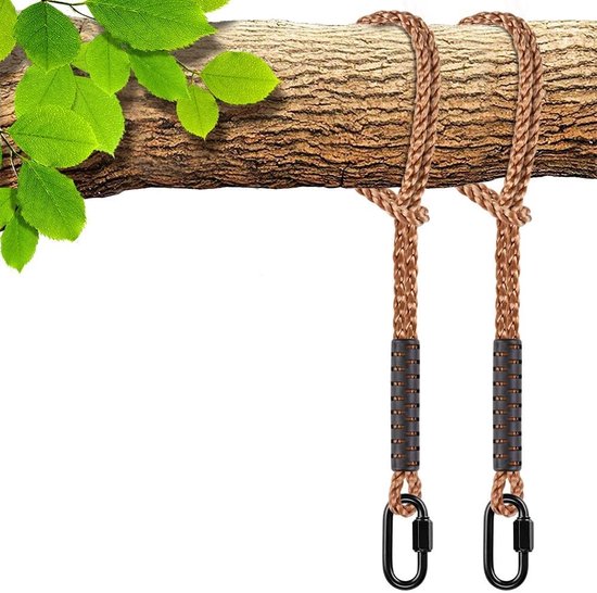 Bastix - Schommelbevestigingsbalk, hangmat hangstoel schommelophanging (draagt ​​454 kg), ophangbevestigingsset voor buitenspeeltuin, schommels, hangmat, yoga (2 stuks, 3,6 m)