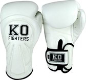 KO Fighters - Gants de boxe - Gants de kickboxing - Kickboxing - Boxe - Punch Machine - Wit - 10 oz