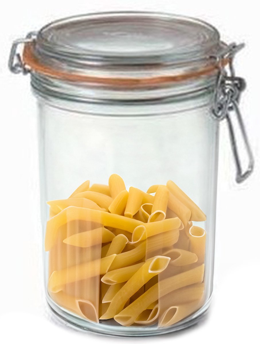 Le Parfait Voorraad/weckpot - glas - transparant - 17,5 x 10 cm - 1 L
