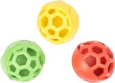Duvoplus - Speelgoed Voor Dieren - Hond - Rubber Voetbal Halfopen 11,5cm Gemengde Kleuren - 1st