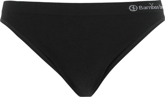 Zwarte slip met logo op de tailleband.