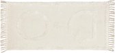 Kave Home - Tapis Bernabela beige 100% coton 70 x 140 cm