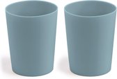 Kave Home - Bekers Epiphany set van 2 van siliconen in blauw