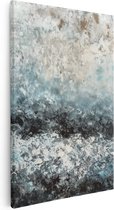 Artaza Canvas Schilderij Abstract Kunstwerk van de Oceaan - 40x60 - Wanddecoratie - Foto Op Canvas - Canvas Print