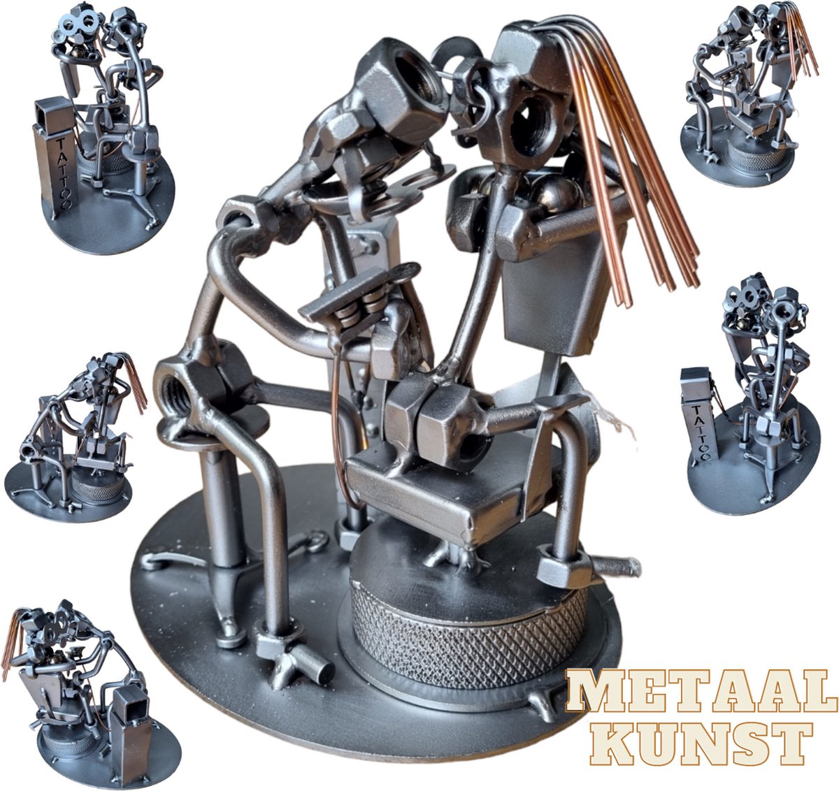 Tattoo artist-metaal kunst-metaal beeld-inkt-tattoo-tattoostudio-uniek cadeau-het best cadeau-sinterklas gift-kerst-geschenk