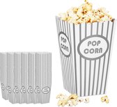 Relaxdays popcornbak - 144 stuks - popcornbeker - popcornzakjes - snackzakjes - bioscoop