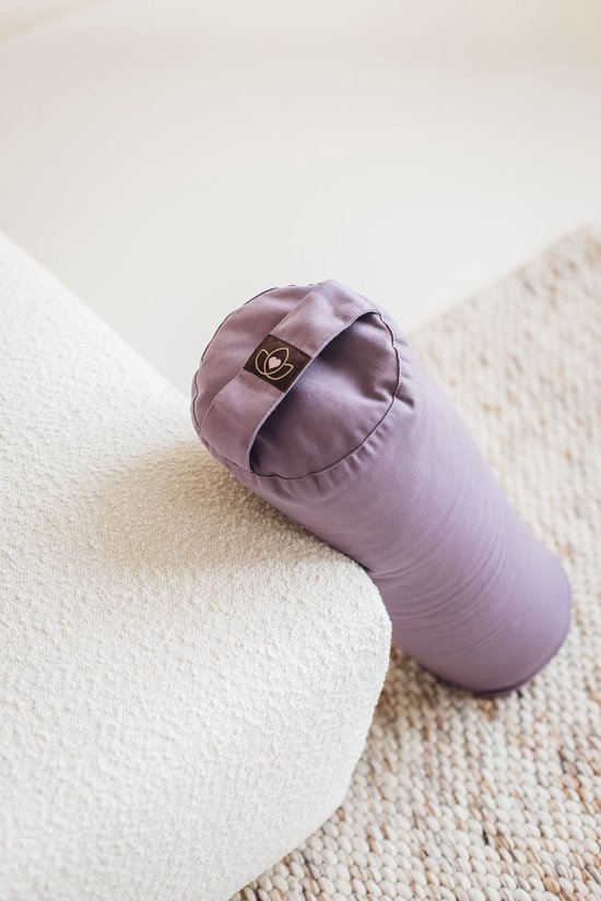 Yoga bolster eco lavendel rond - Lotus van Lotus — afbeelding 5