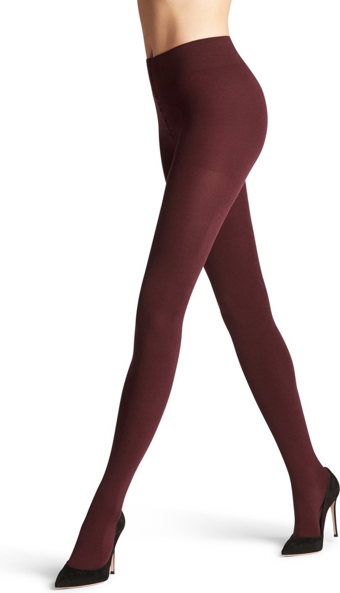 FALKE Family eenkleurig katoen panty dames rood - maat 42-44