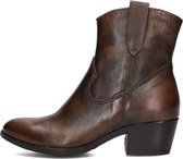 Omoda Dallas Enkellaarsjes - Enkelboots met rits - Dames - Bruin - Maat 39