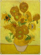 Tuinposter - Tuindoek - Tuinposters buiten - Zonnebloemen - Vincent van Gogh - 90x120 cm - Tuin