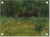 Tuin decoratie Asnières - Vincent van Gogh - 40x30 cm - Tuindoek - Buitenposter
