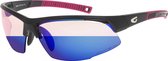 FALCON C Matt Zwart Photochromic Sportbril met UV400 Bescherming en Flexibel TR90 Frame - Unisex & Universeel - Sportbril - Zonnebril voor Heren en Dames - Fietsaccessoires - Blauw